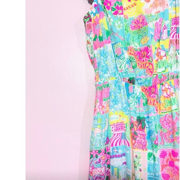 LILLY PULITZER CHRISTA MIDI DRESS  IN STATE OF MIND SIZE SMALL - Picture 6 of 9